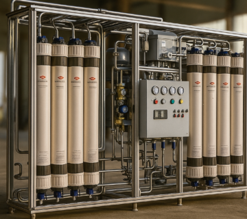 سیستم UF ارائه‌شده توسط گروه صنعتی دکتر کیمیایی برای بازچرخانی پساب صنعتی